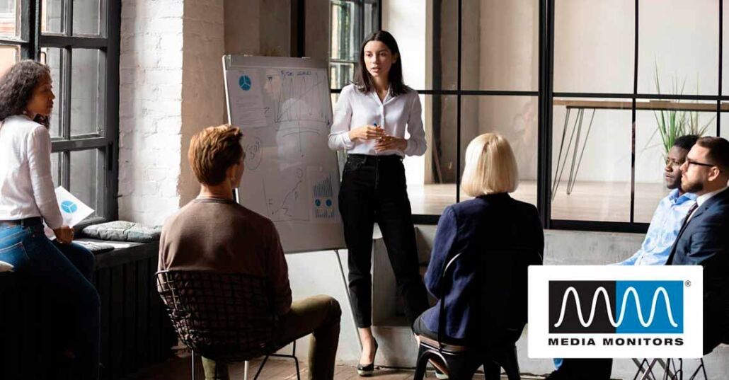 onfident lady business trainer coach give flip chart presentation onfident lady business trainer coach give flip chart presentation