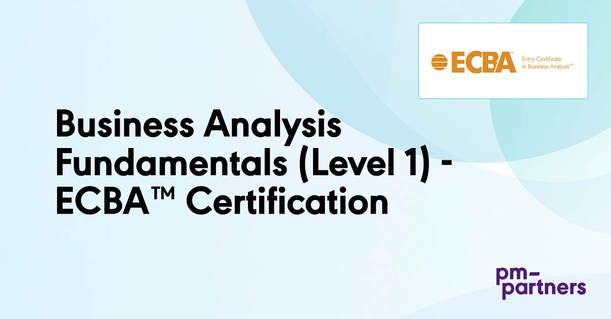 Business Analysis Fundamentals - ECBA, CCBA, CBAP