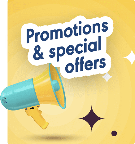 Promotions & special offers Promotions & special offers