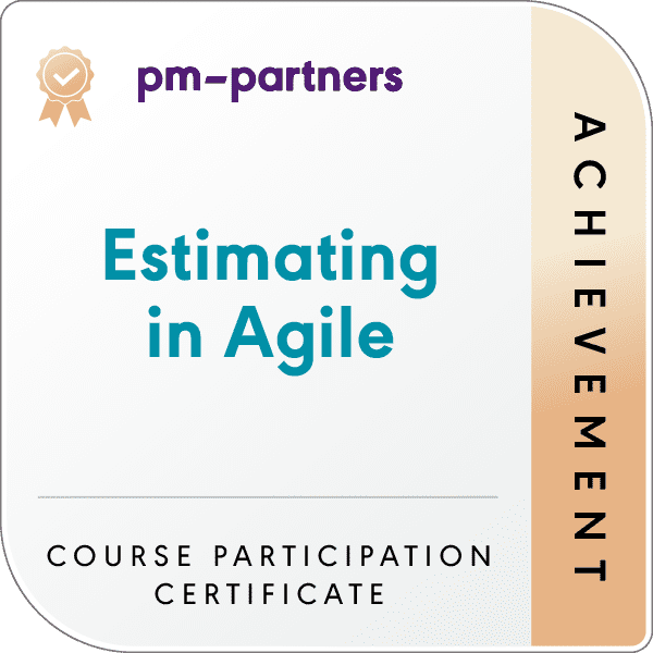 Estimating in Agile badge logo
