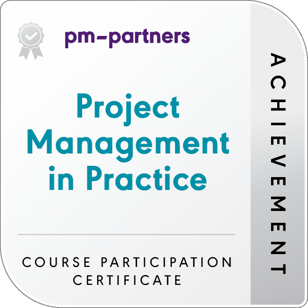 Project Management in Practice badge logo