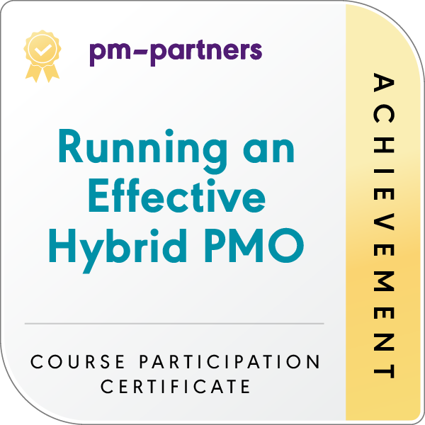 Running an Effective Hybrid PMO badge logo