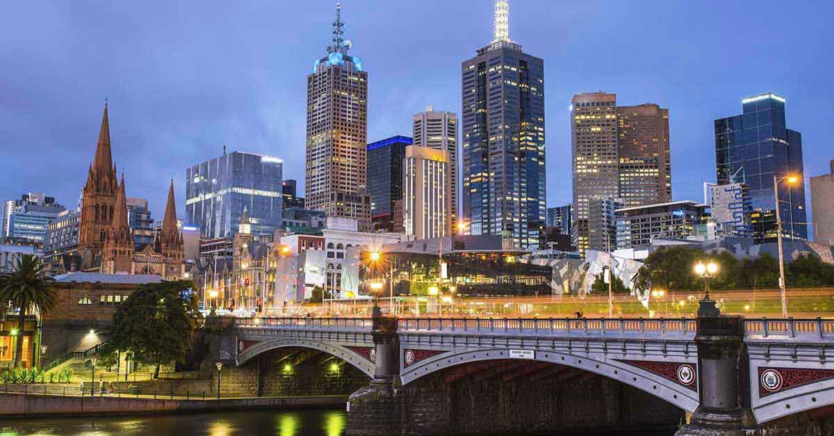Melbourne city skyline