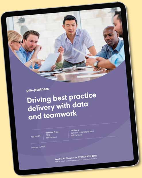 Driving best pracrtice delivery with data and teamwork white paper cover