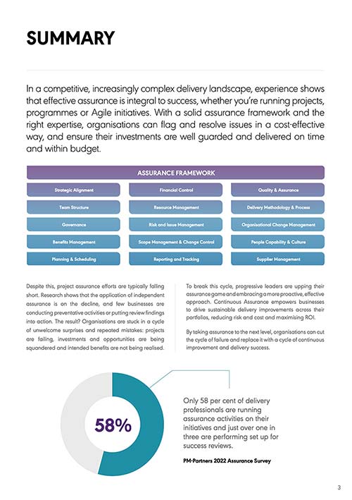 Breaking the cycle of delivery failure with a proactive Continuous Assurance methodology