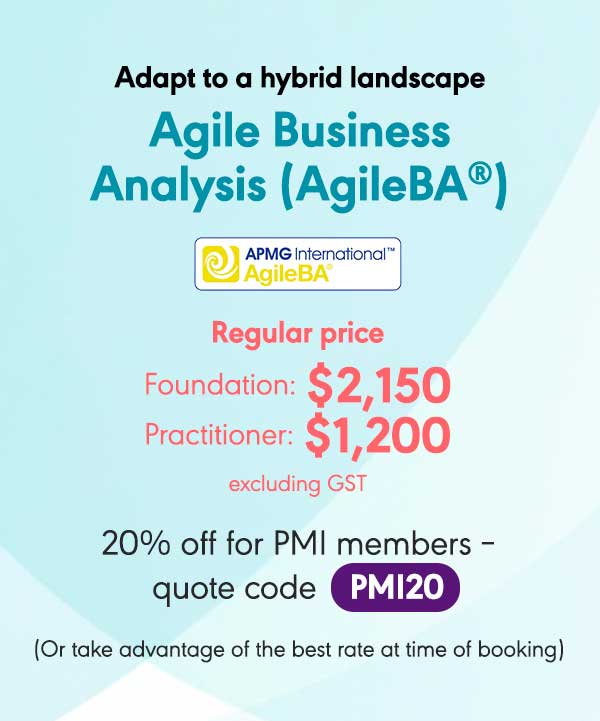 Adapt to a hybrid landscape. Agile Business Analysis (AgileBA®)