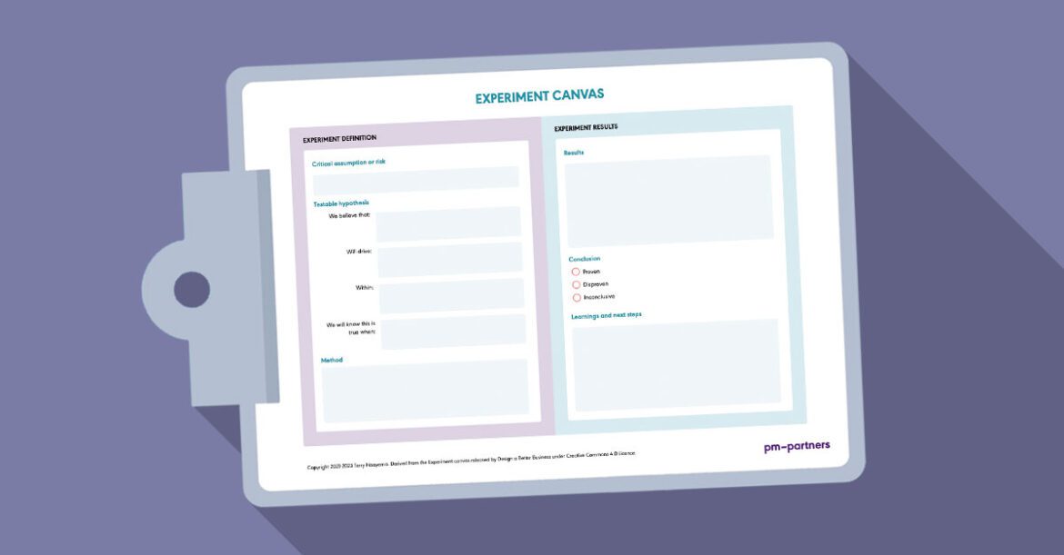 Experiment canvas template